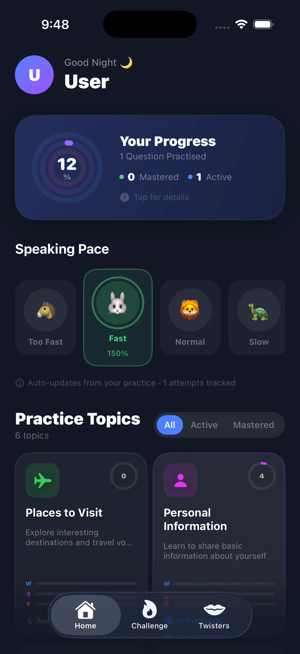 Better Speak Mockup Screenshot